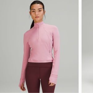 It’s Rulu Run Cropped Half Zip Lululemon